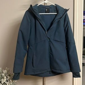 Water and wind resistant women teal/blue/green jacket/ winter jacket
